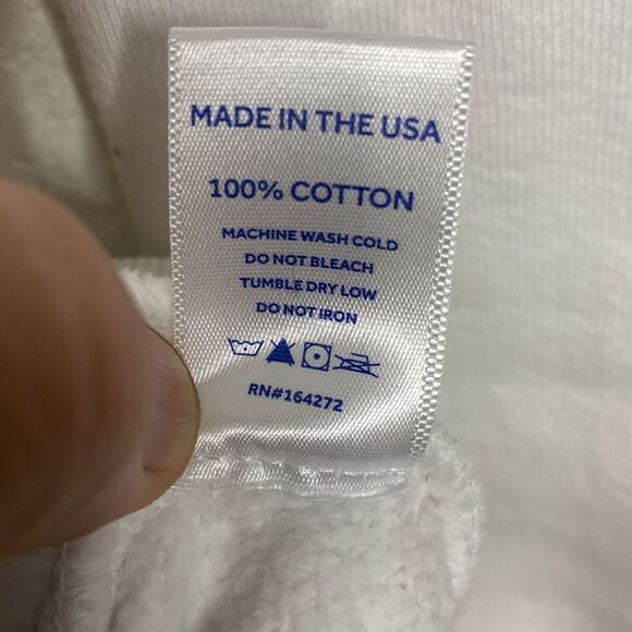 CONCEPTS White Randsom Crewneck 100% Cotton Sweatshirt Size XS - Picture 8 of 8